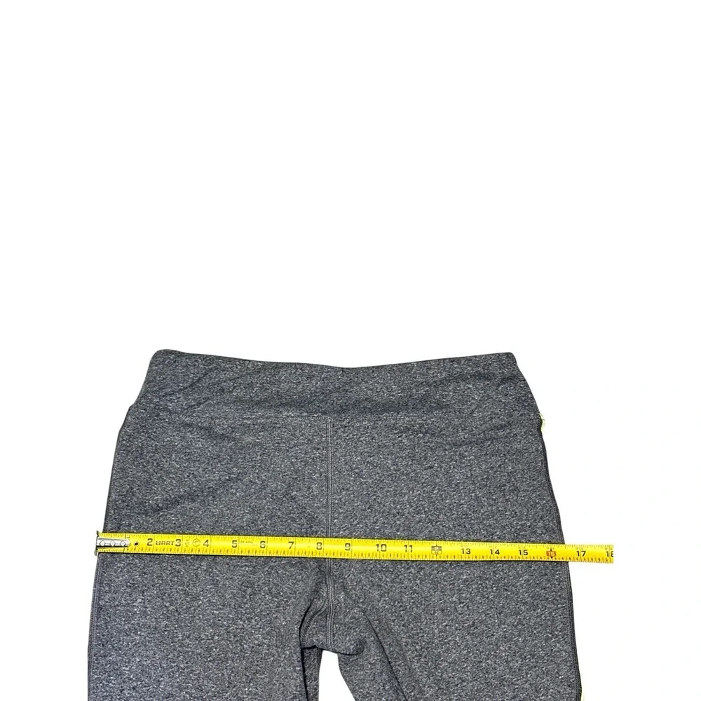 The North Face Side Stripe Women's Leggings Size M Gray/Lime Logo/Stripe RN61661